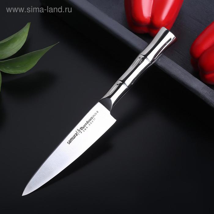 фото Нож кухонный samura bamboo универсальный, лезвие 12,5 см, сталь aus-8