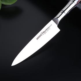 

Нож кухонный универсальный Samura Bamboo, лезвие 12,5 см, сталь AUS-8