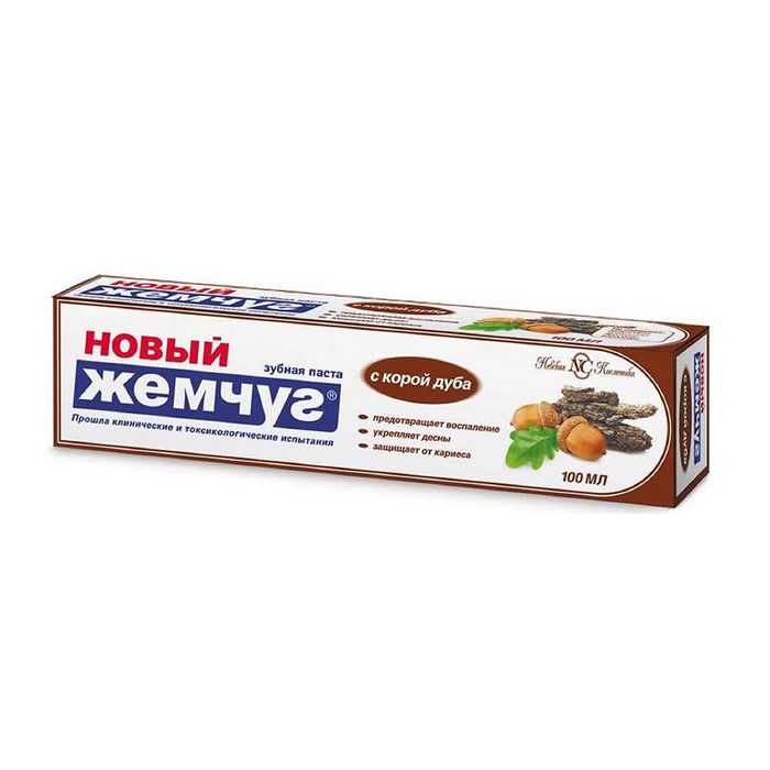 Зубная паста "Новый жемчуг: Кора дуба", 100 мл