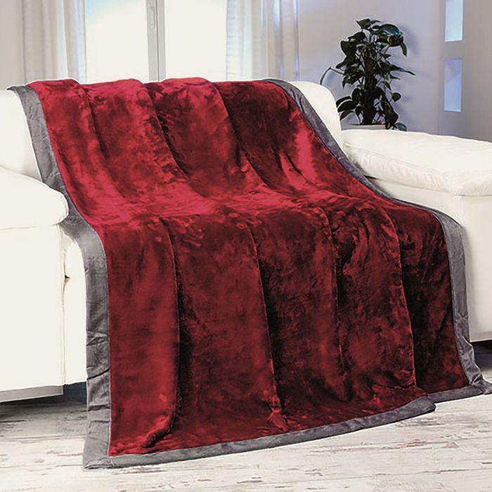 Плед GOEZZE Seiden-Feeling, 180X220, цвет красный