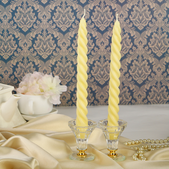 Набор свечей витых ароматических "Ваниль", 2 штуки