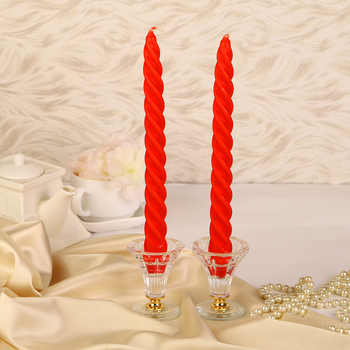 Свеча витая ароматическая "Клубника"