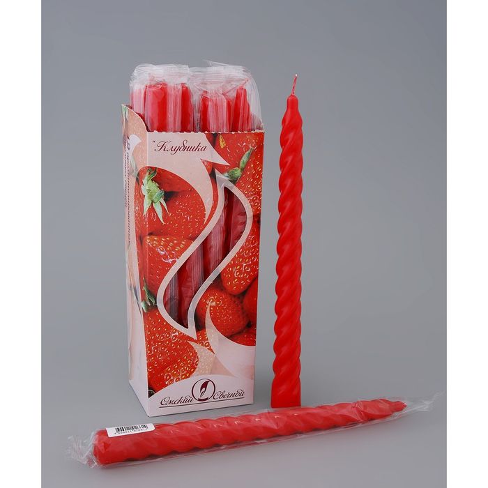 Свеча витая ароматическая "Клубника"