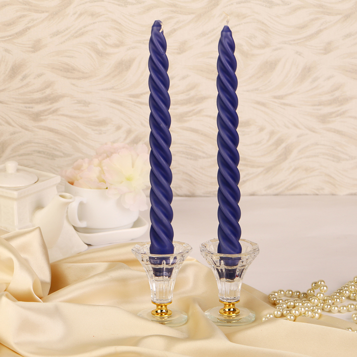 Свеча витая ароматическая "Лаванда"