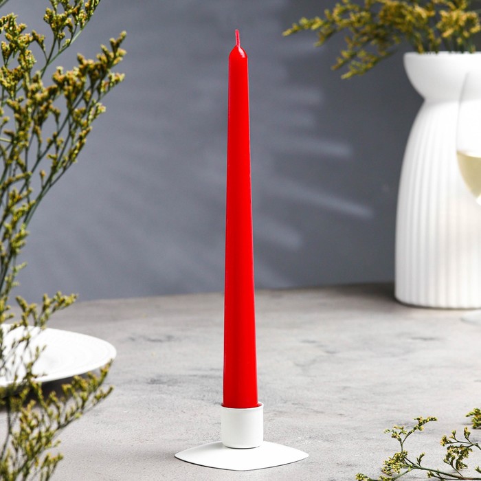 Свеча античная красная