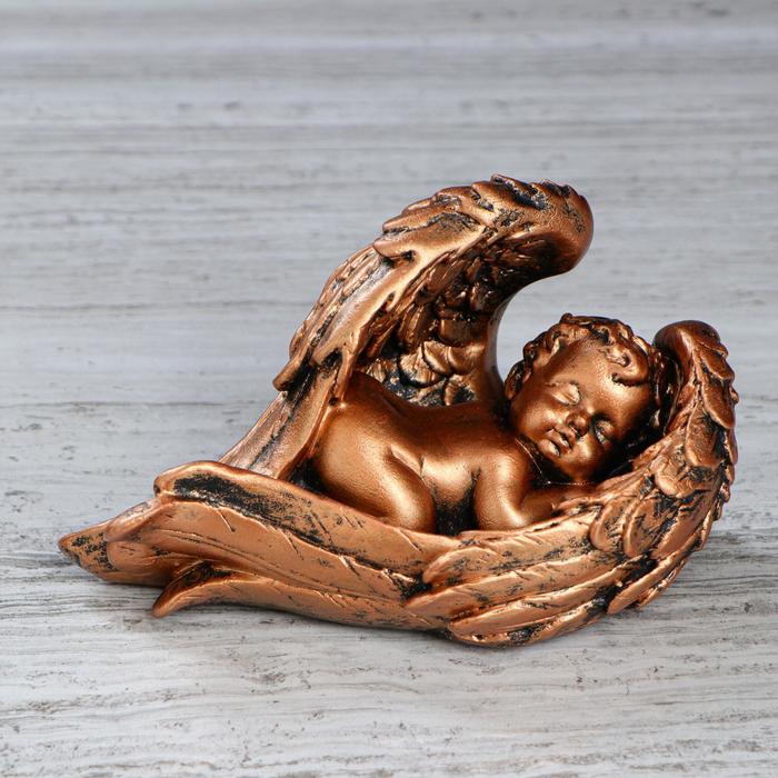 Статуэтка "Ангел в крыле" малая, бронза