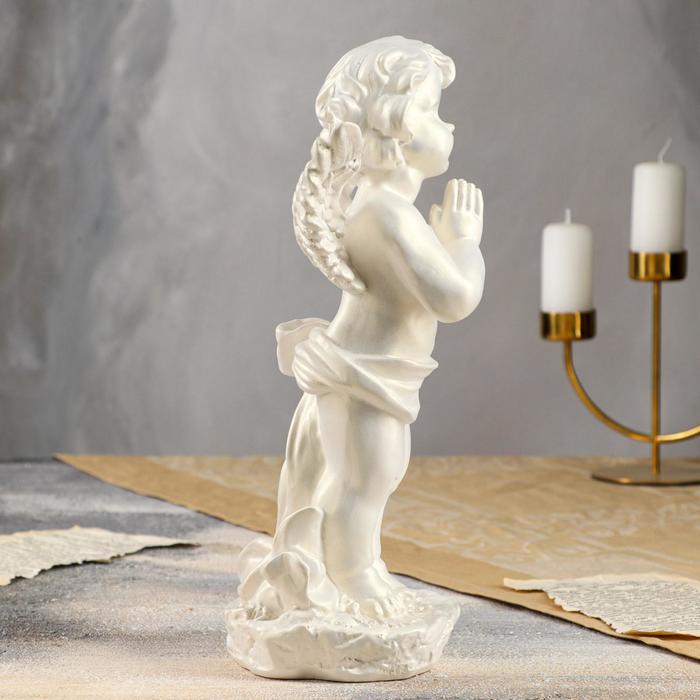 Статуэтка "Ангел в молитве" перламутровая