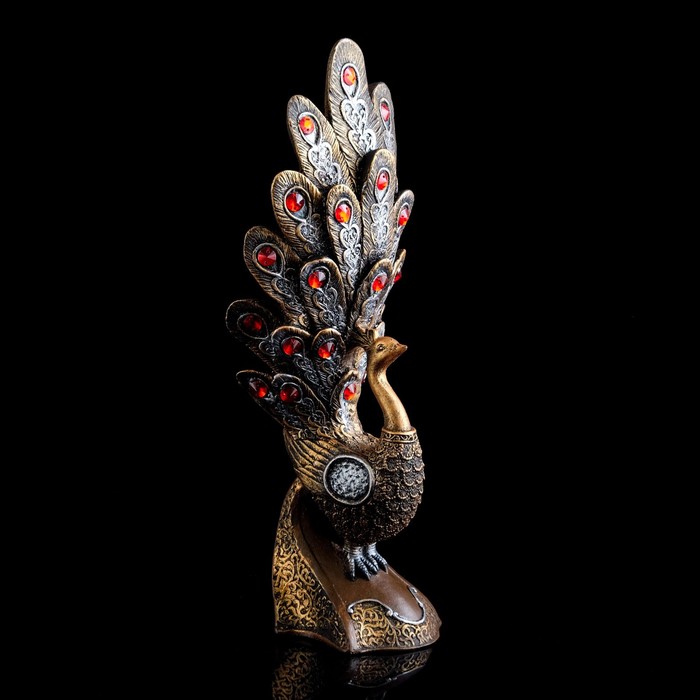 Статуэтка "Павлин", стразы, микс