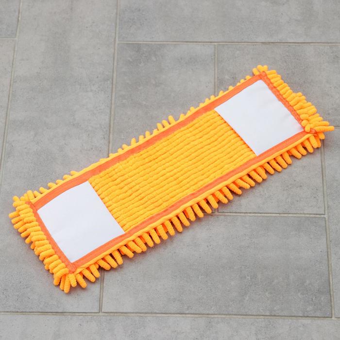 Насадка для плоской швабры, микрофибра "Люкс" густые букли, цвет МИКС