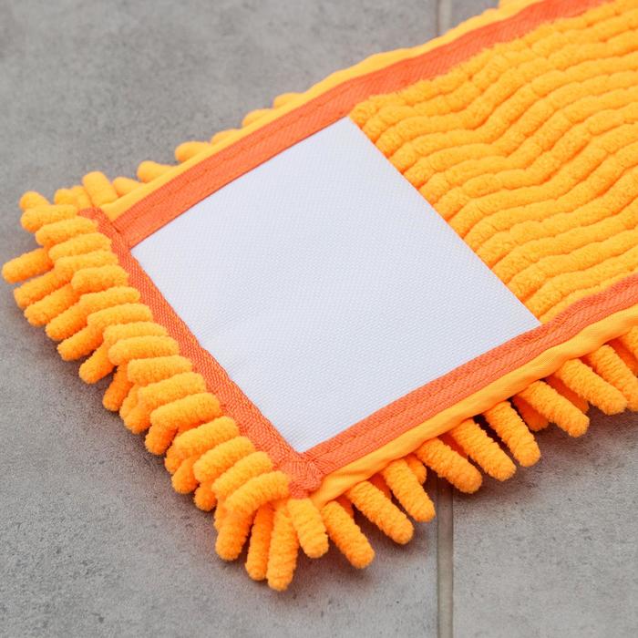 Насадка для плоской швабры, микрофибра "Люкс" густые букли, цвет МИКС