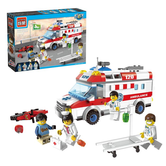 Конструктор «Скорая помощь», 328 деталей и 4 минифигуры