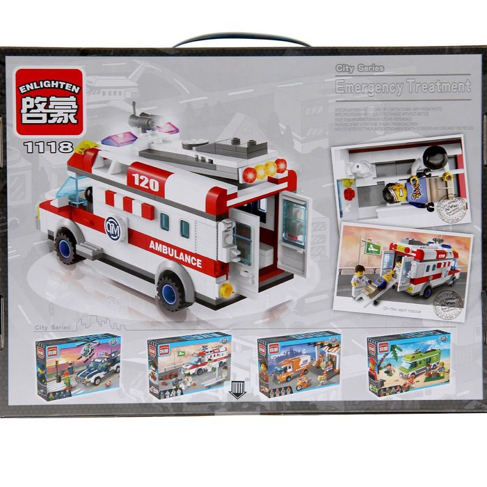 Конструктор «Скорая помощь», 328 деталей и 4 минифигуры