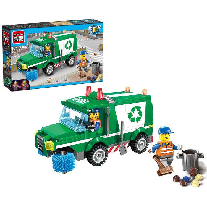 Конструктор «Мусороуборочная служба», 196 деталей и 2 минифигуры