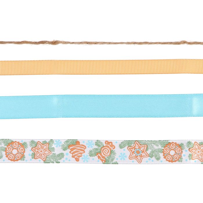 Лента декоративная в наборе «Пряности и радости», 4 шт × 2 м