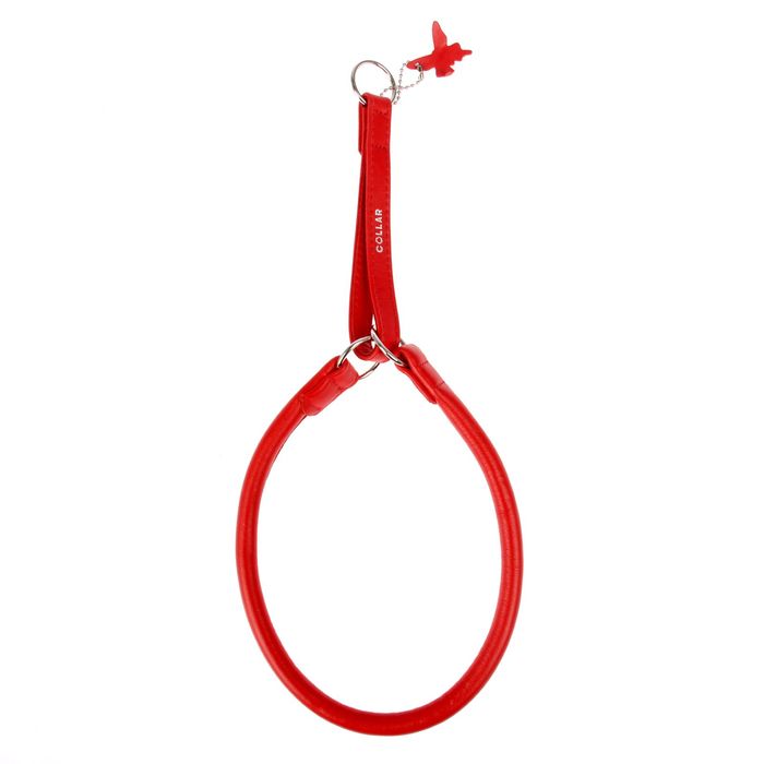 Ошейник-удавка CoLLaR Glomour, 60 х 1,3 см, красный