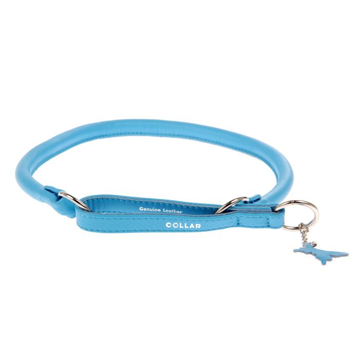 Ошейник-удавка CoLLaR Glomour, 70 х 1,3 см, синий