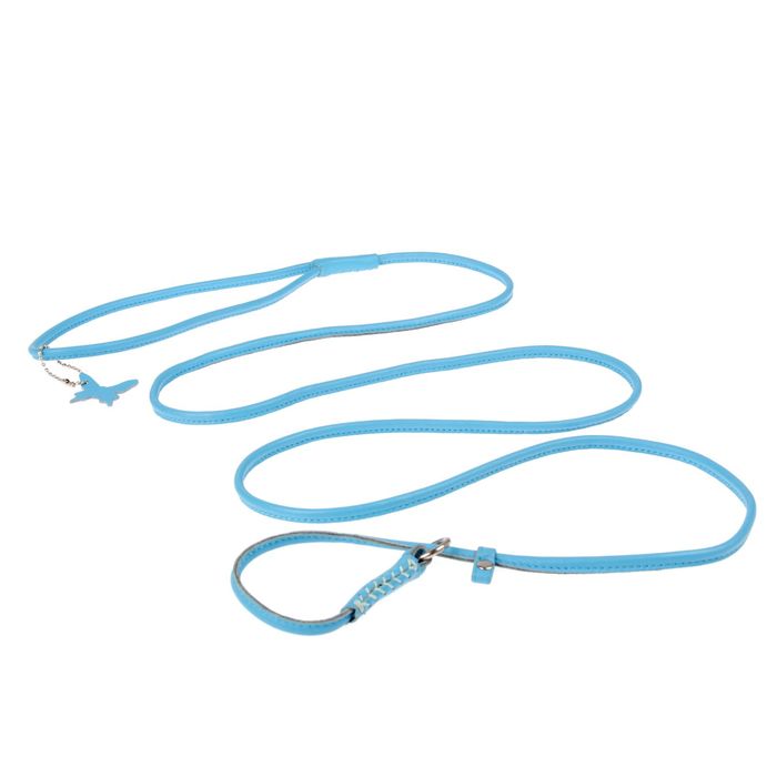 Поводок-удавка CoLLaR Glomour, 1.83 м х 0.4 см, синий