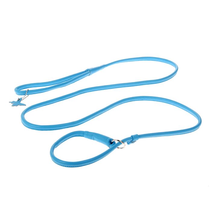 Поводок-удавка CoLLaR Glomour, 1.83 м х 0.8 см, синий