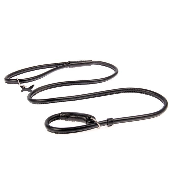 Поводок-удавка CoLLaR Glomour, 1.35 м х 1 см, черный