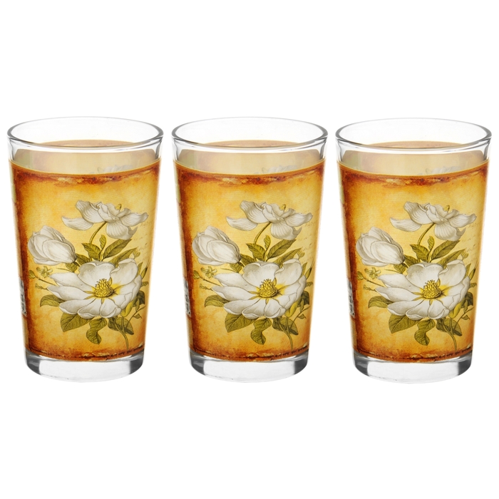 Набор стаканов 250 мл "Жасмин", 3 шт.