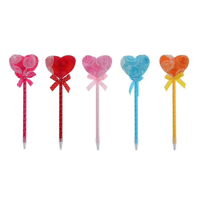 Мягкая ручка "Сердечко", цвета МИКС