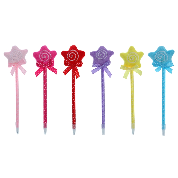 Мягкая ручка "Звезда", цвета МИКС