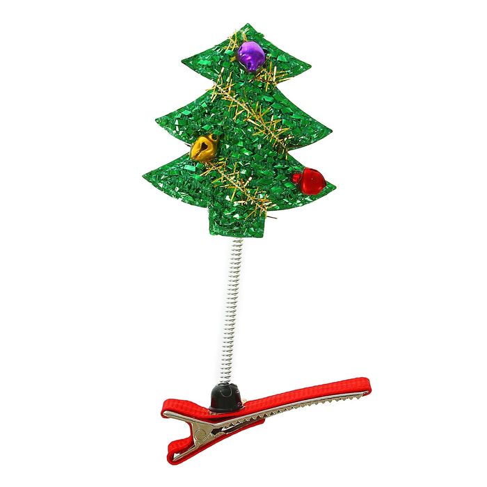 Карнавальный зажим "Ёлочка", цвета МИКС