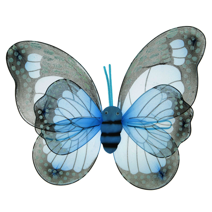 Карнавальные крылья «Бабочка», для детей, цвет голубой