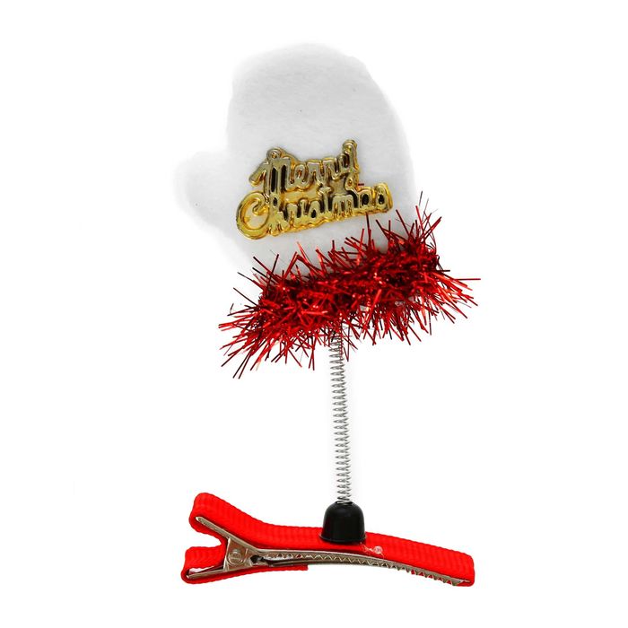 Карнавальный зажим "Рукавичка", цвета МИКС