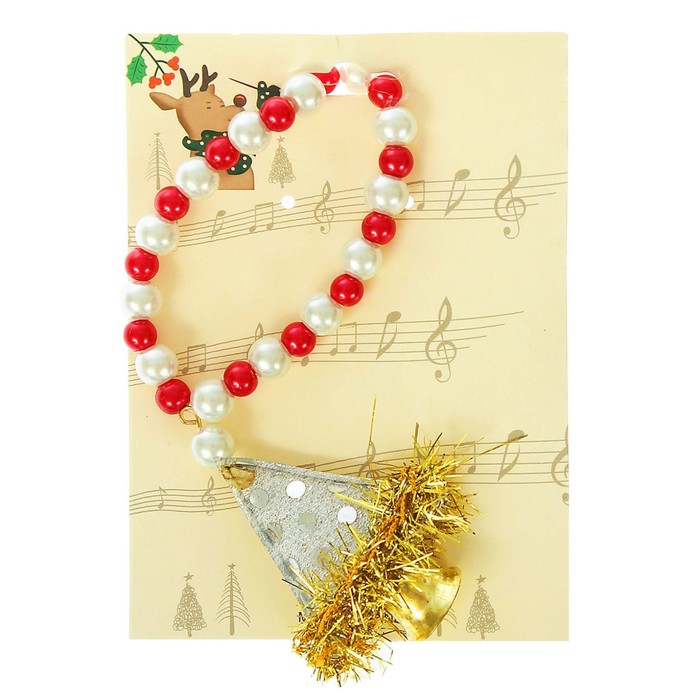 Новогодний браслет "Колпачок"