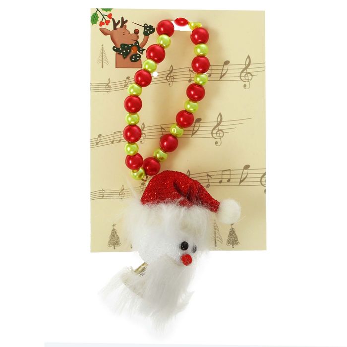 Новогодний браслет "Дед Мороз"