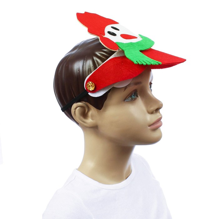Карнавальный козырёк "Снеговик"