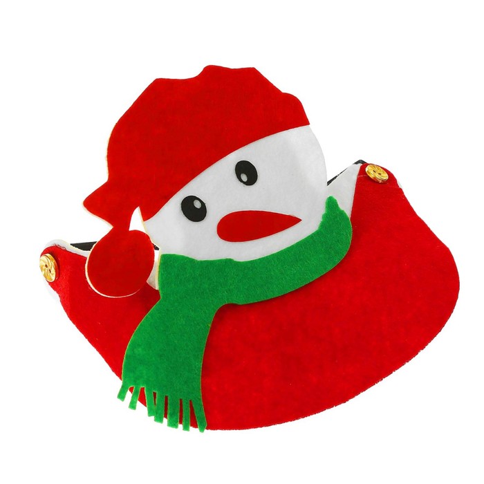 Карнавальный козырёк "Снеговик"