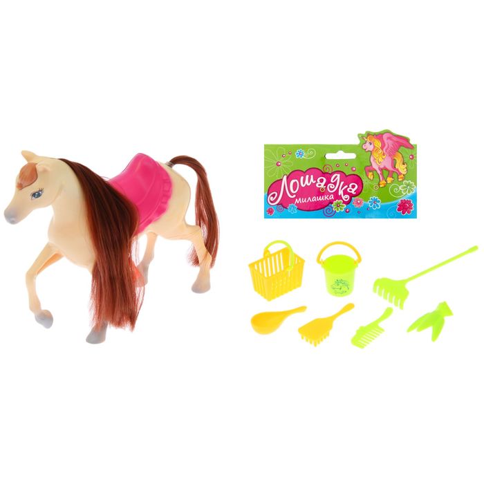 Лошадка "Волшебное копытце", с аксессуарами, МИКС
