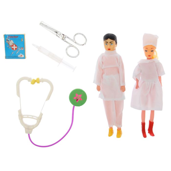 Игровой набор кукол "Скорая помощь" с аксессуарами, МИКС
