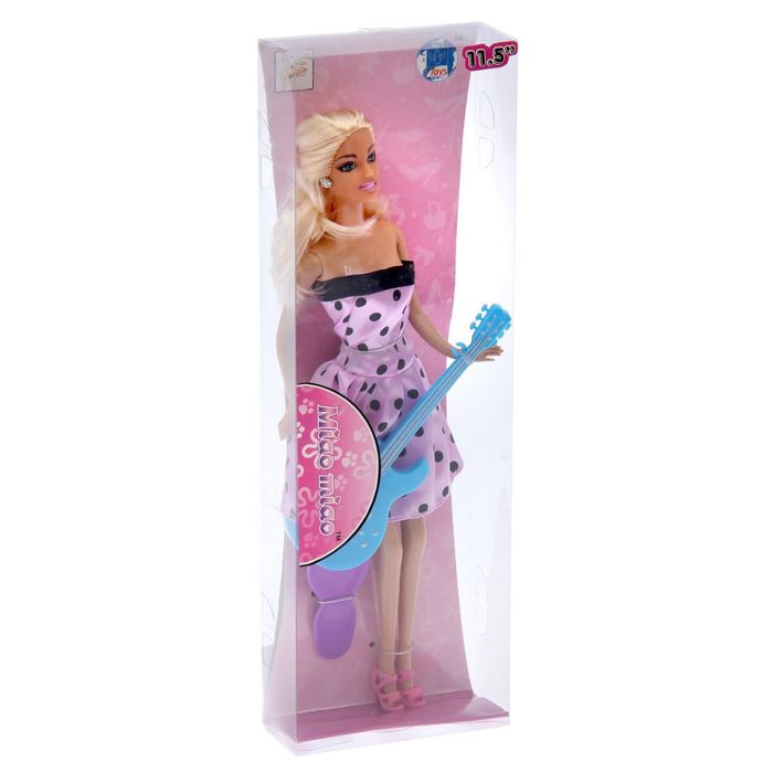 Кукла модель "Анна", с гитарой, с аксессуарами, МИКС