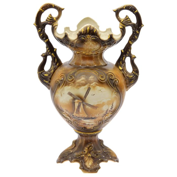 Ваза напольная "Паоло" жемчуг, роспись, мельница