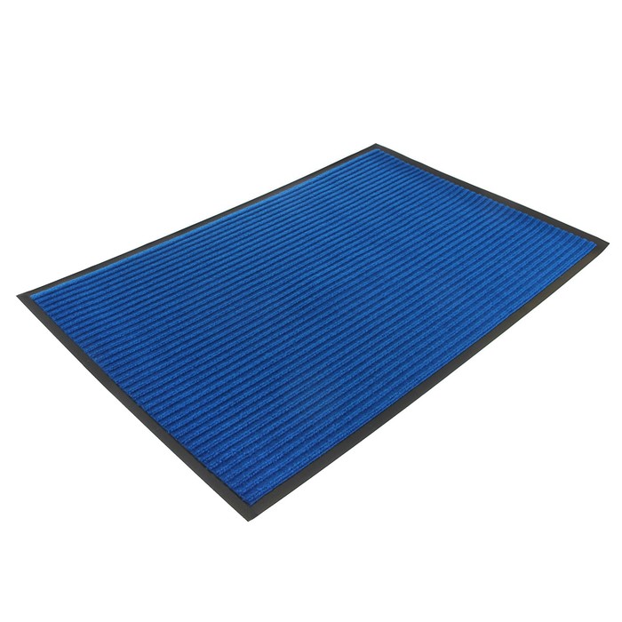 Коврик, влаговпитывающий, ребристый "Стандарт", цвет синий