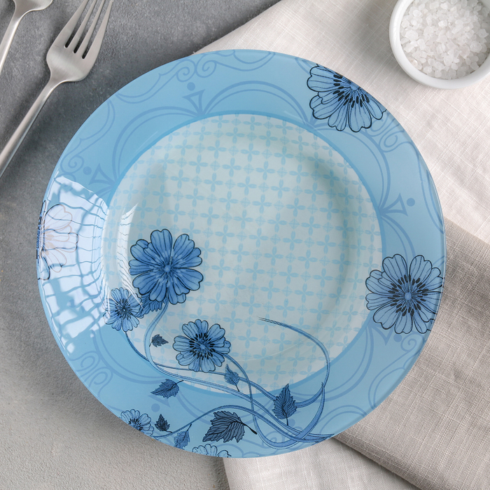 Салатник 600 мл "Голубой восторг", 23х4 см