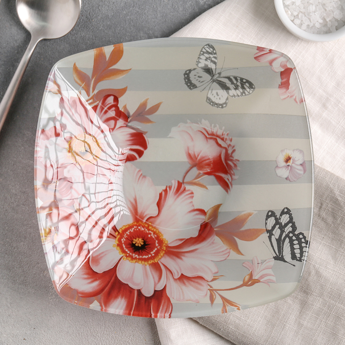 Тарелка суповая 20 см "Полоска", 400 мл