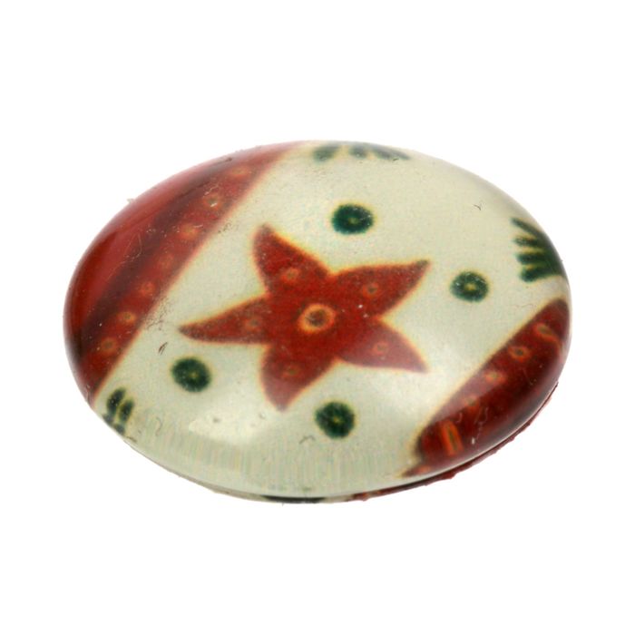 Декор стеклянный для скрапбукинга в наборе Cristmas diary, 6,5 × 6,5 см