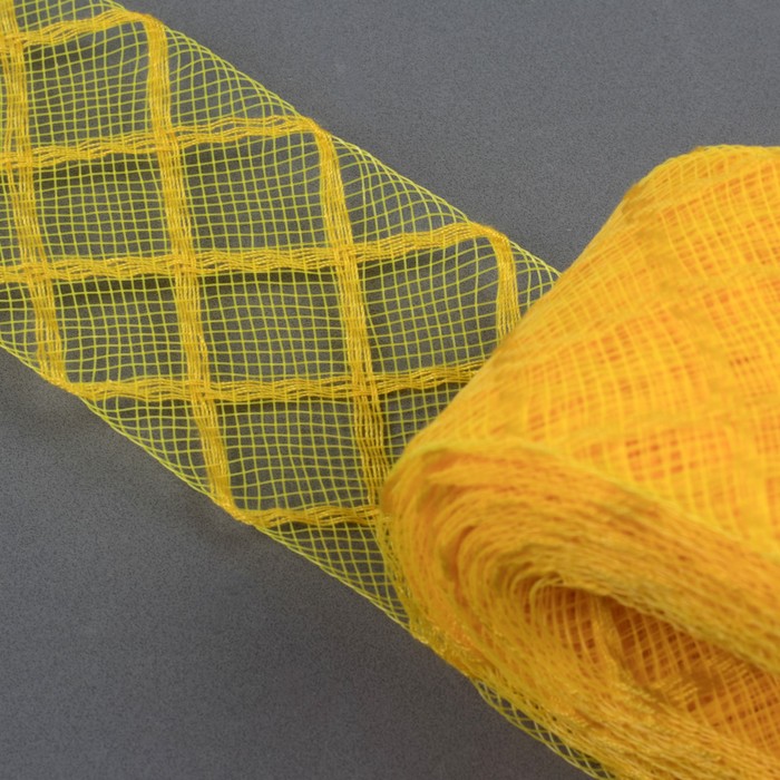 Регилин плоский "Клетка", 45мм, 22±1м, цвет жёлтый