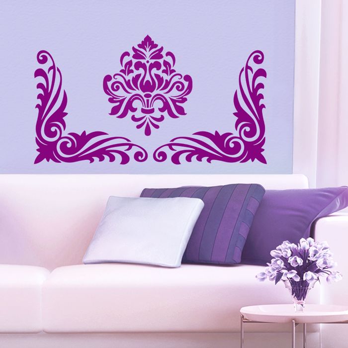 Интерьерная наклейка‒трафарет «Орнамент», 47 х 32 см