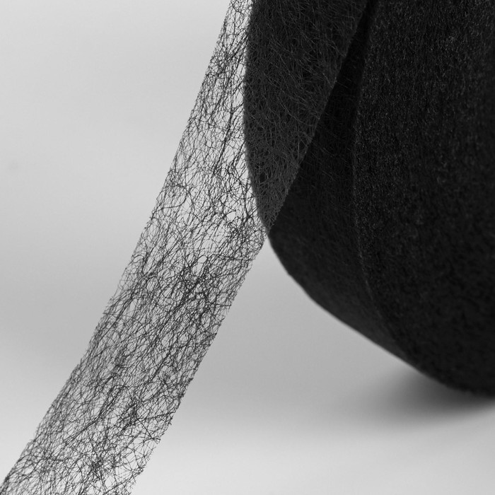 Паутинка клеевая, 20 мм, 73 ± 1 м, цвет чёрный