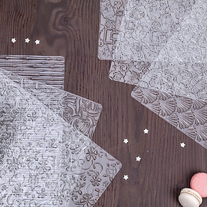 Набор молдов кондитерских для украшения выпечки "Гавайи" 6 шт 39х29х0,1 см