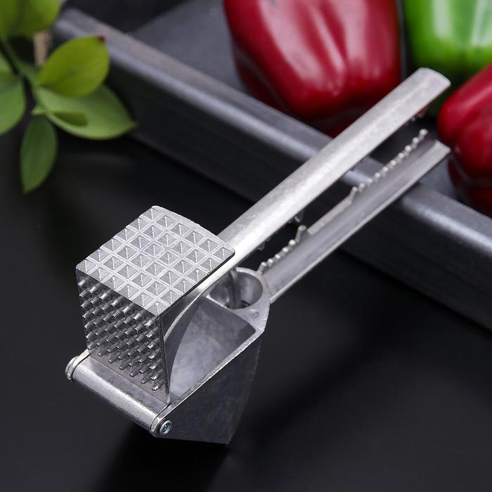 Пресс для чеснока с косточкоудалителем "Трансформер" 19 см