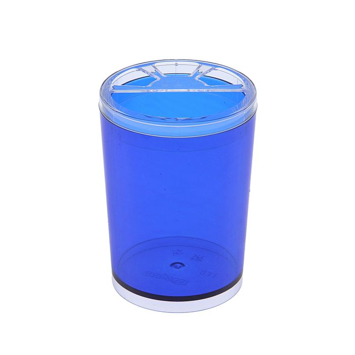 Подставка для зубных щеток "Joli", цвет синий, полупрозрачный