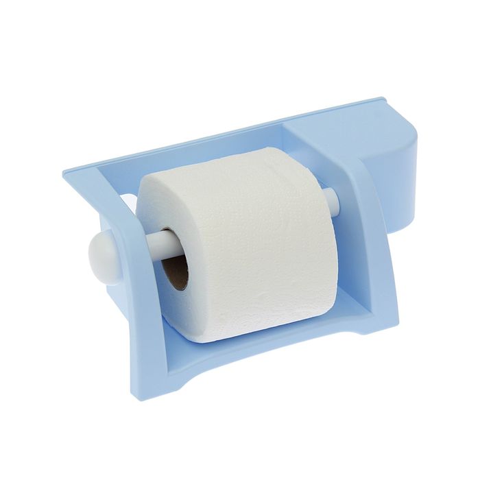 Полка для туалета "Mira", цвет светло-голубой