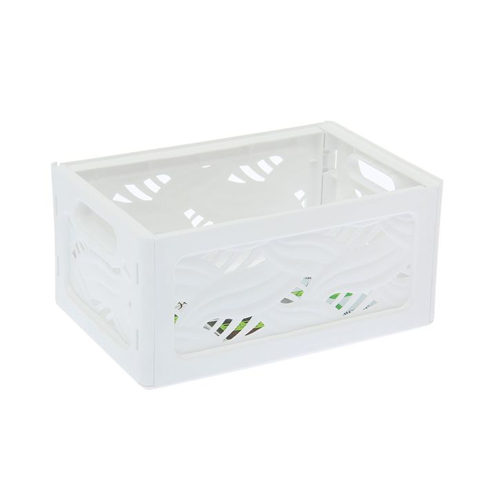 Корзина 24х16х11 см, "Flavia", цвет снежно-белый