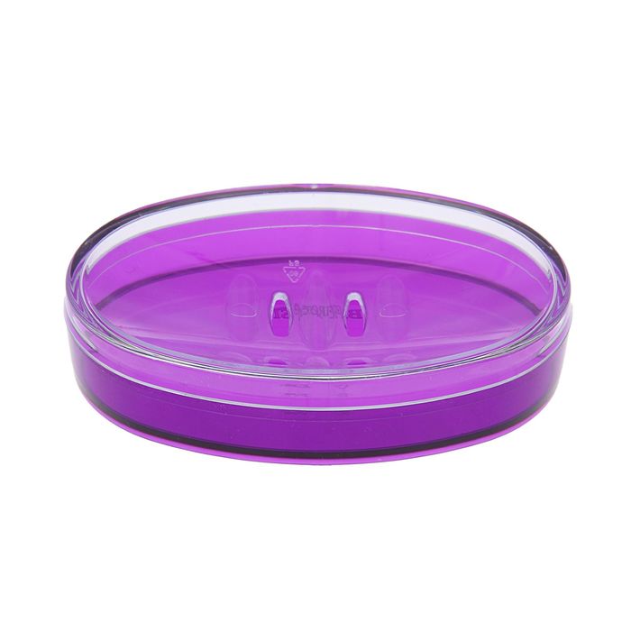 Мыльница "Joli", цвет баклажановый